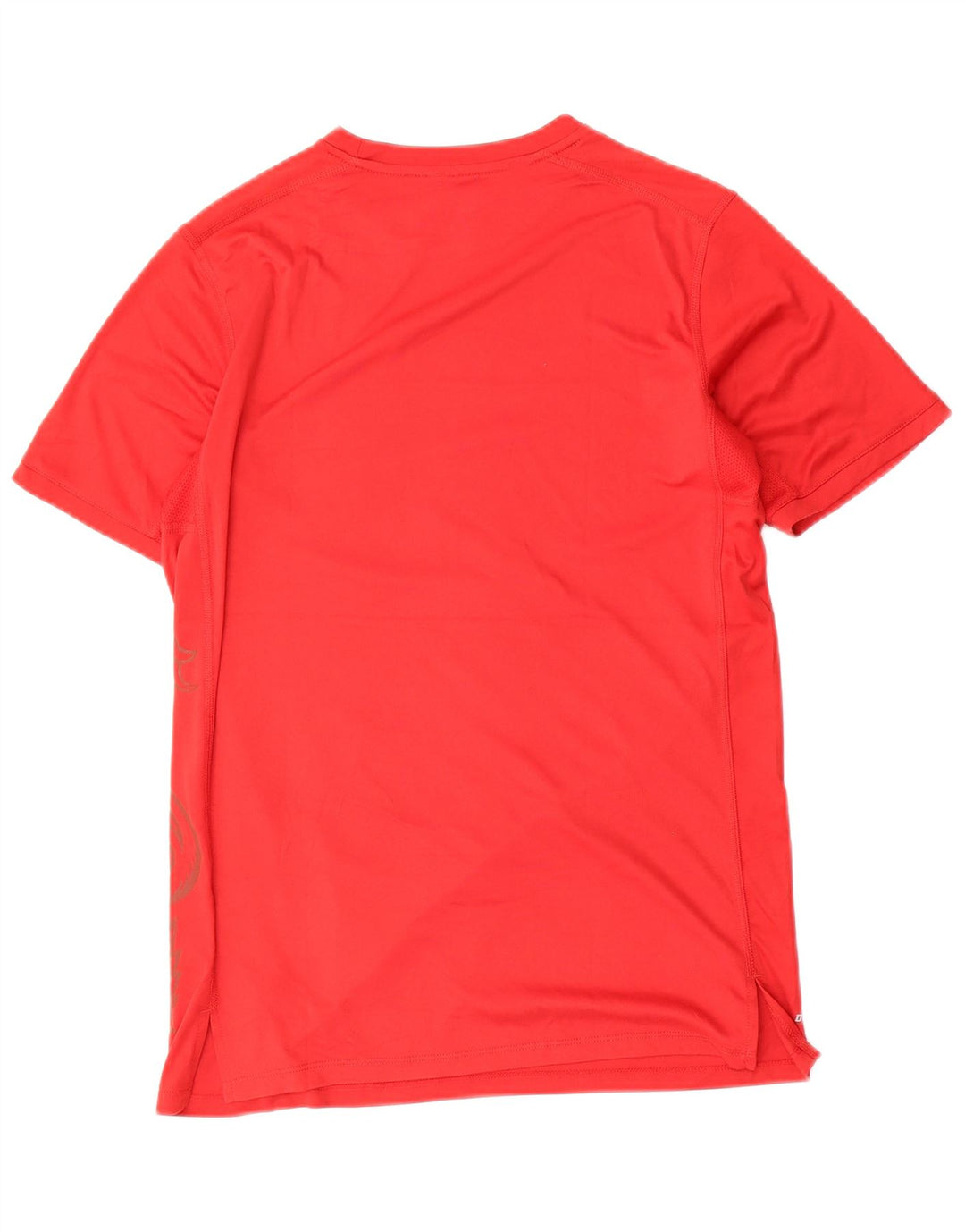 Nike Herre Dri Fit Grafisk T-Shirt Top Medium Rød Polyester