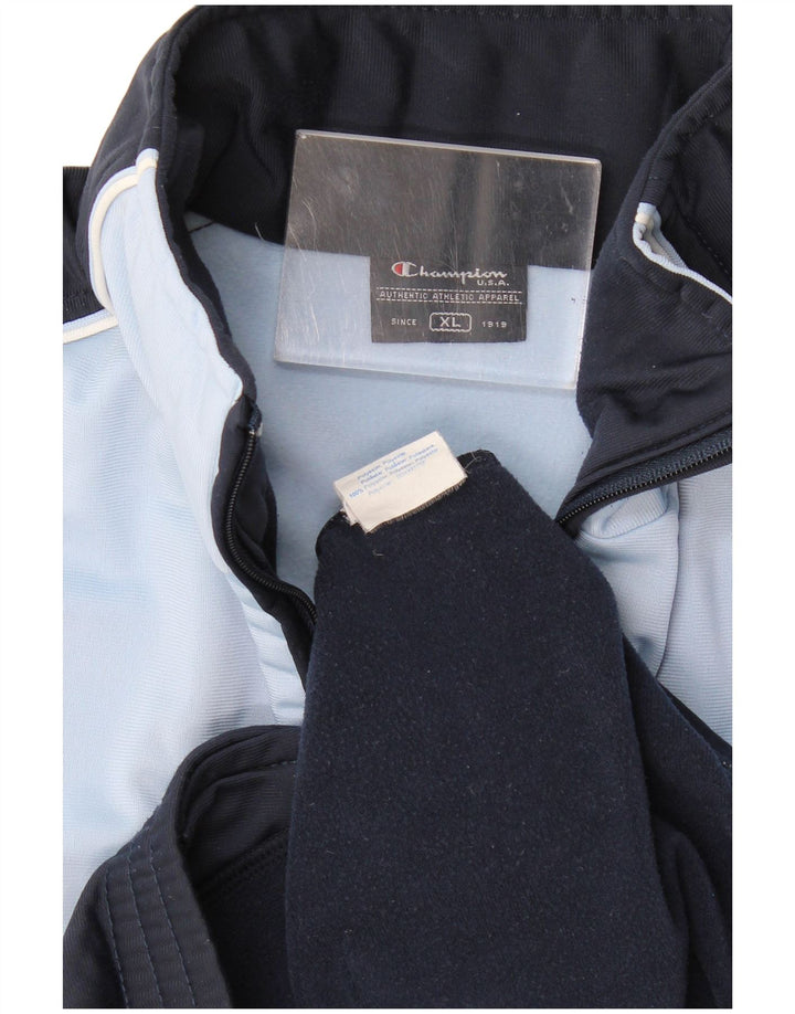 Champion Træningsdragt til mænd Topjakke XL Marineblå Colourblock Polyester