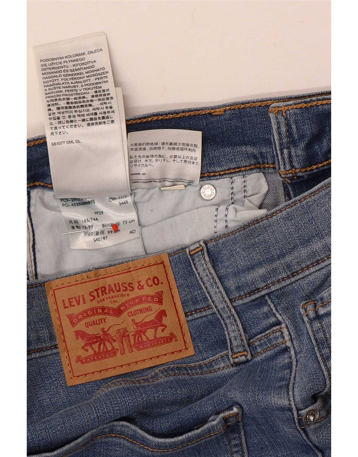 Levi's Kvinder Mile High Slim Jeans W29 L27 Blå Bomuld