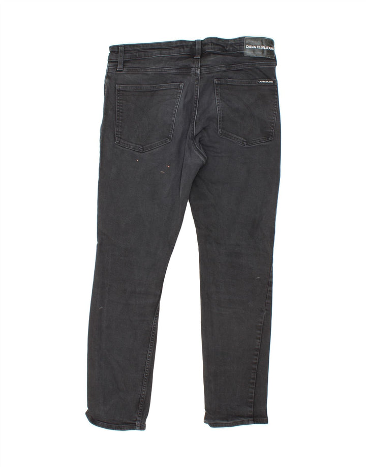 CALVIN KLEIN Womens Etroite Slim Jeans W32 L30 Grey Cotton Vintage Calvin Klein and Second-Hand Calvin Klein from Messina Hembry 