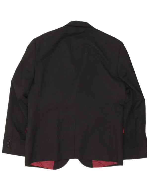 Marks & Spencer Herre skræddersyet pasform 2-knaps blazerjakke UK 42 Large Black