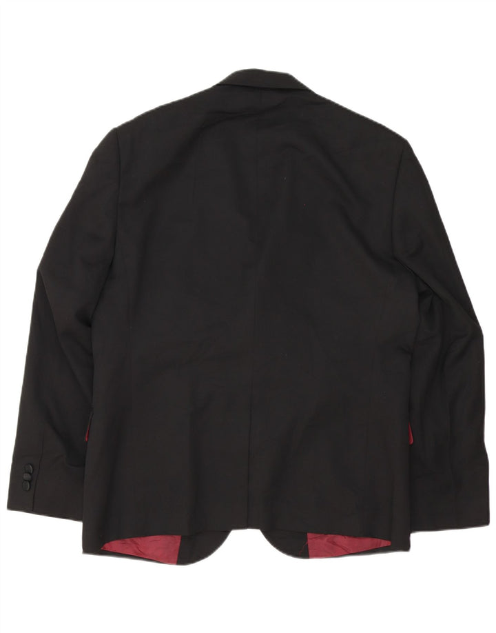 Marks & Spencer Herre skræddersyet pasform 2-knaps blazerjakke UK 42 Large Black
