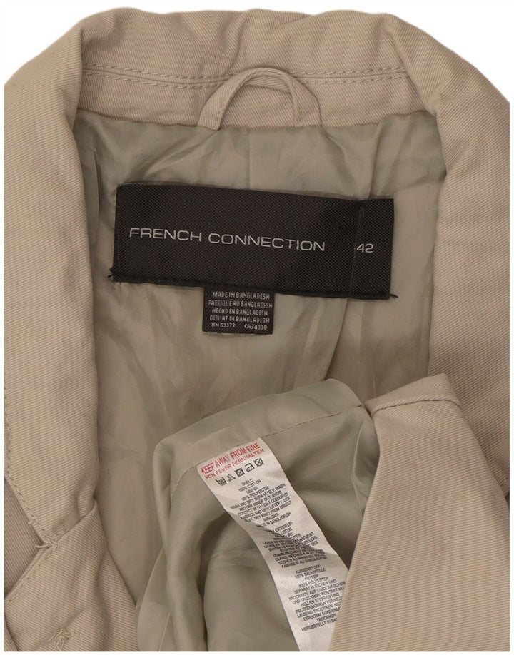 French Connection Herre 2 Button Blazer Jacket UK 42 XL Beige Bomuld