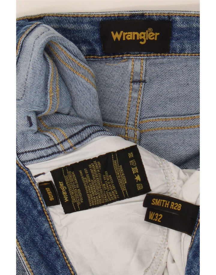 Wrangler Dame Slim Jeans W32 L27 Blå Bomuld