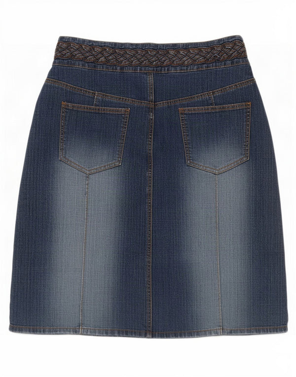 Bay Dame Denim Nederdel UK 14 Large W32 Blue Cotton