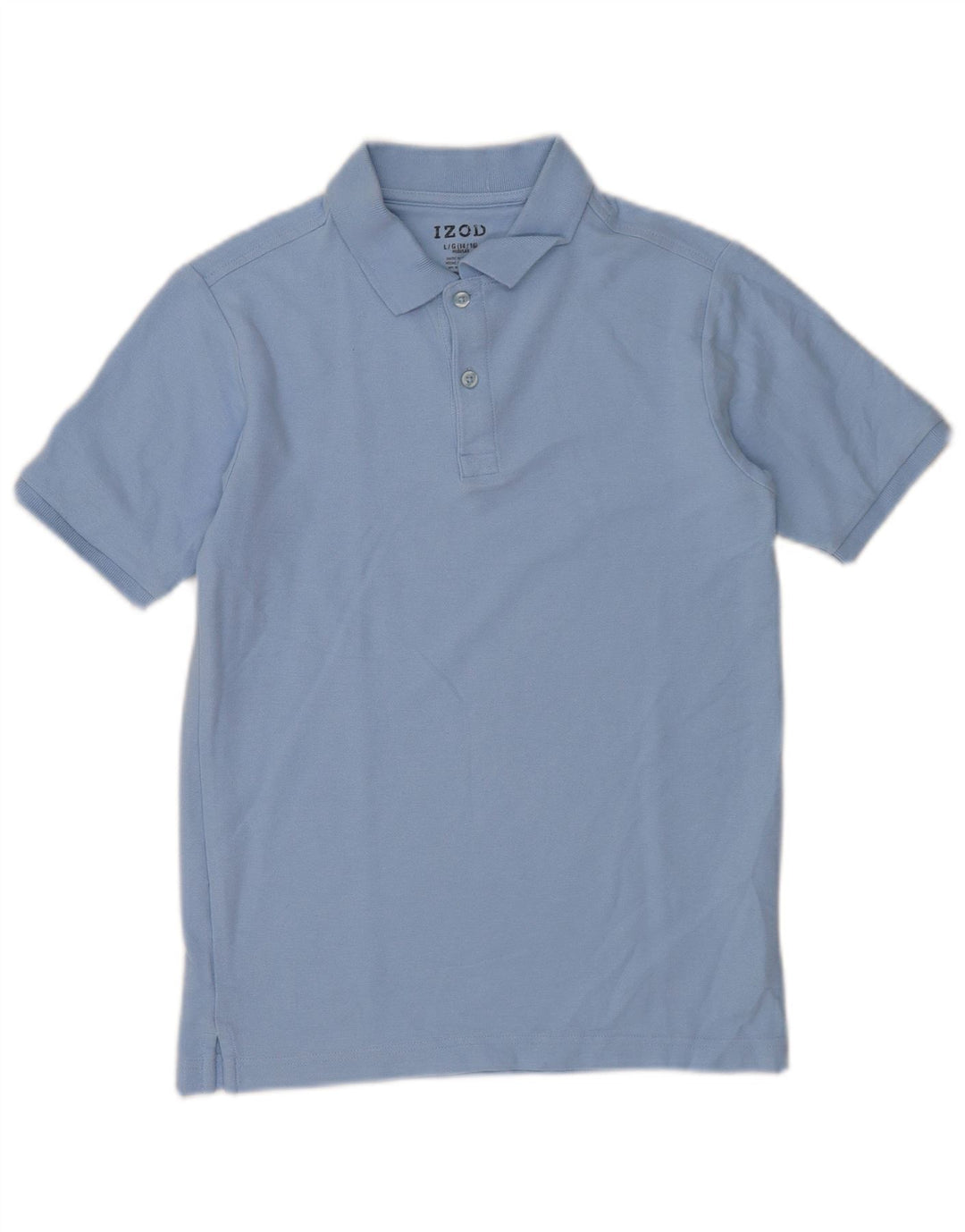 Izod Boys Regular Polo Shirt 14-15 Years Large Blue Cotton