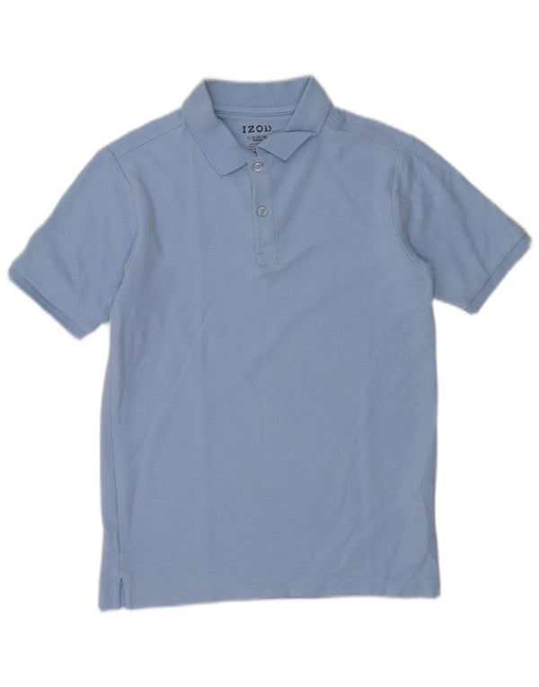 Izod Boys Regular Polo Shirt 14-15 Years Large Blue Cotton