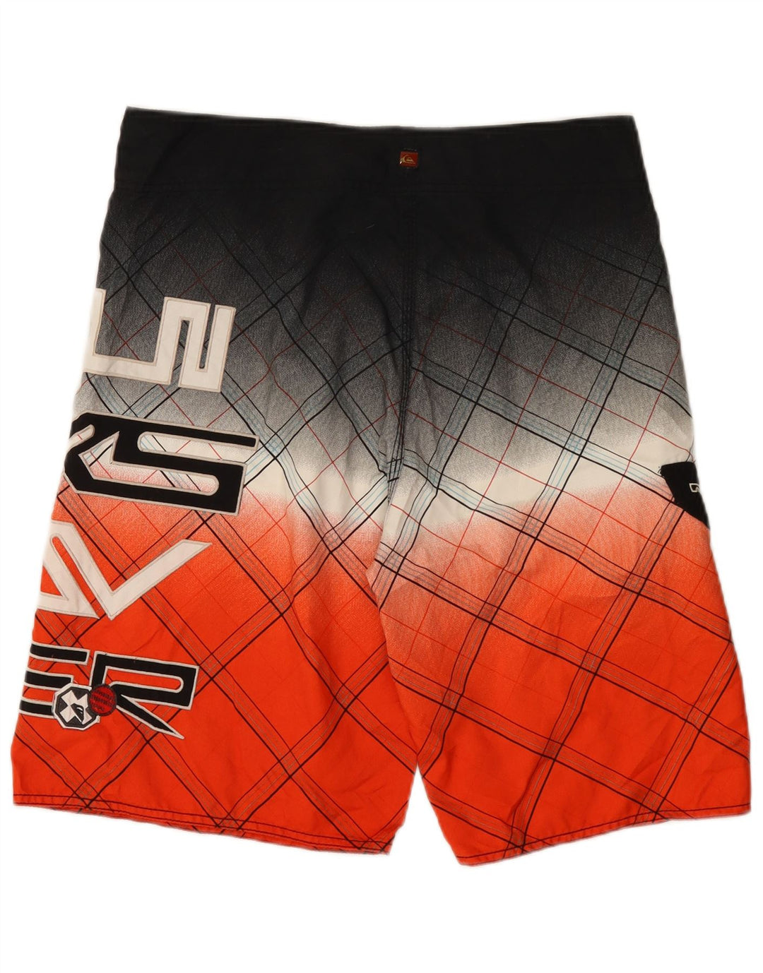 Quiksilver Herre grafiske svømmeshorts store orange ternet polyester