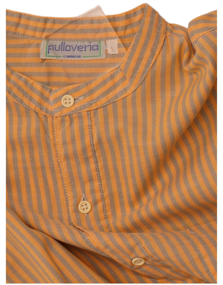 PULLOVERIA Kortærmet herretrøje Stor orange stribet