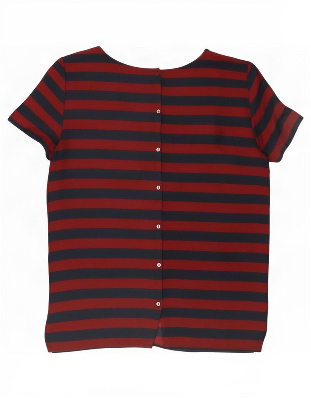 Tommy Hilfiger Damebluse Top US 8 Medium Rød Stribet Polyester