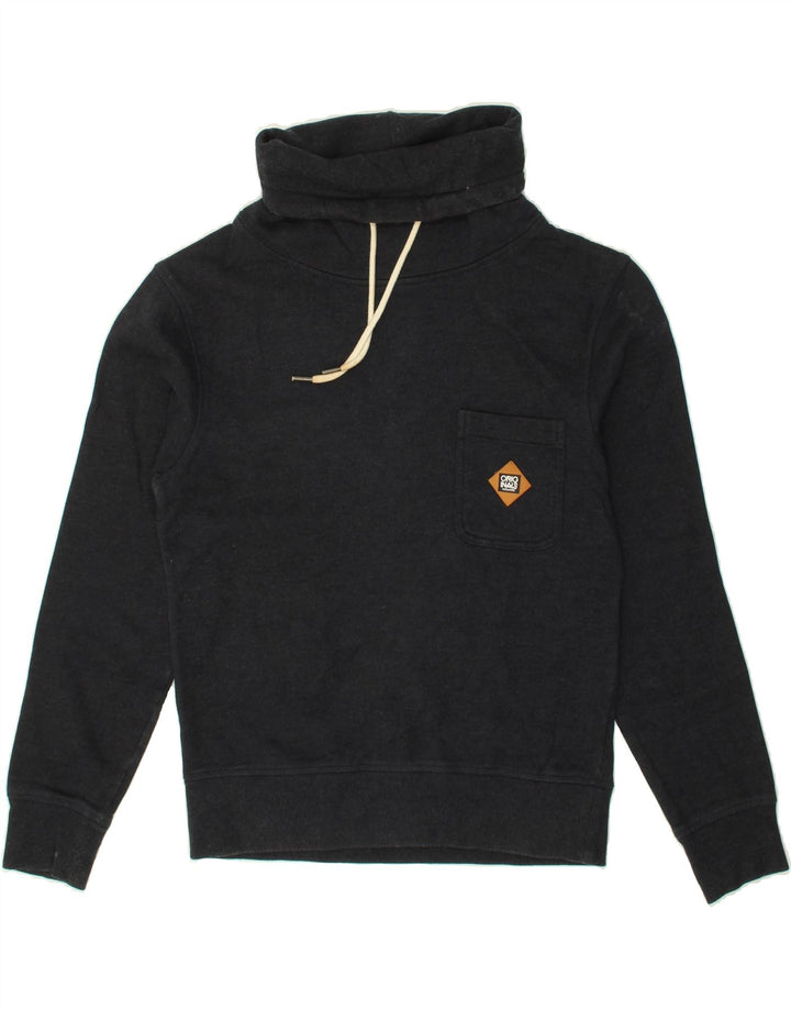 JACK & JONES Mens Roll Neck Sweatshirt Jumper Small Navy Blue Cotton Vintage Jack & Jones and Second-Hand Jack & Jones from Messina Hembry 
