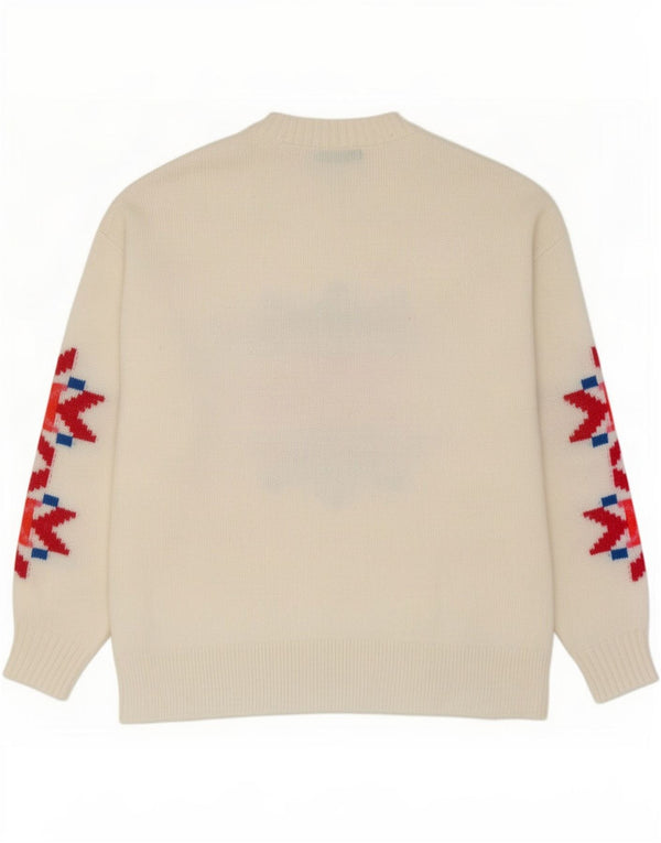 Marks & Spencer Dame sweater med rund hals DK 14 Medium Off White