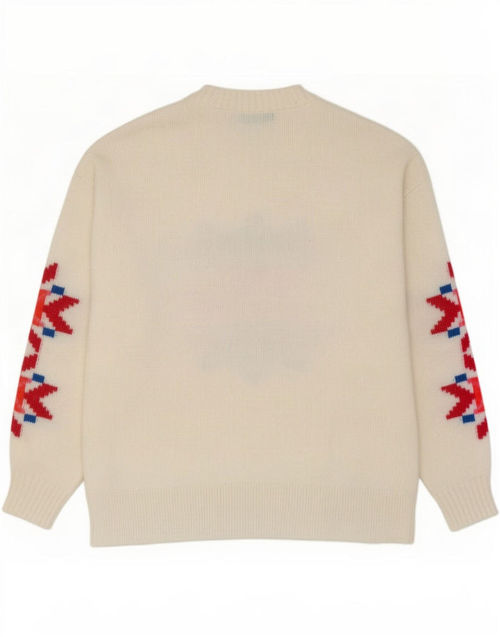 Marks & Spencer Dame sweater med rund hals DK 14 Medium Off White