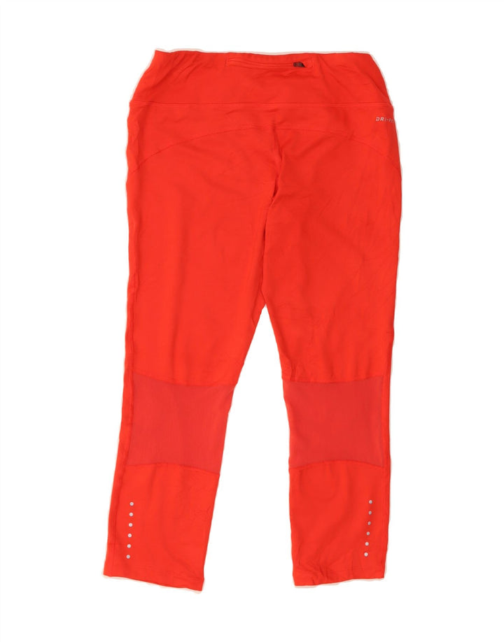 NIKE Womens Dri Fit Capri Tracksuit Trousers UK 12 Medium  Red Vintage Nike and Second-Hand Nike from Messina Hembry 