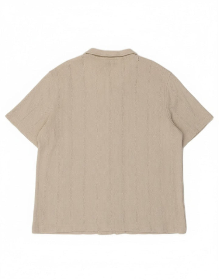 Marks & Spencer Kortærmet Herreskjorte 2XL Off White Bomuld