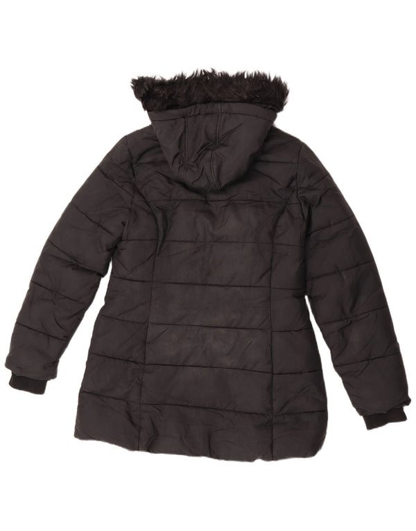 Marks & Spencer Girls Polstret hættefrakke 12-13 år sort polyester