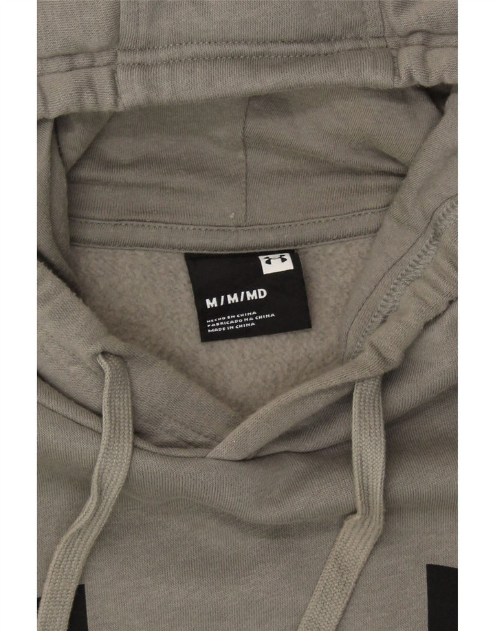 UNDER ARMOUR Mens Graphic Hoodie Jumper Medium Grey Vintage Under Armour and Second-Hand Under Armour from Messina Hembry 