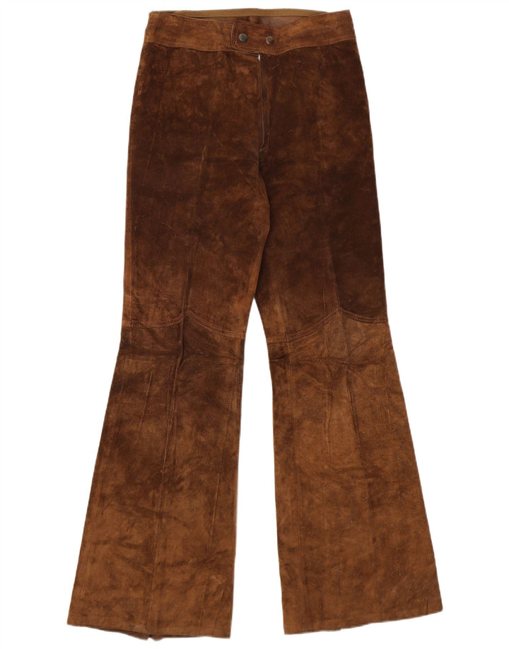 Vintage Dame Flare ruskindsbukser W30 L32 Brun