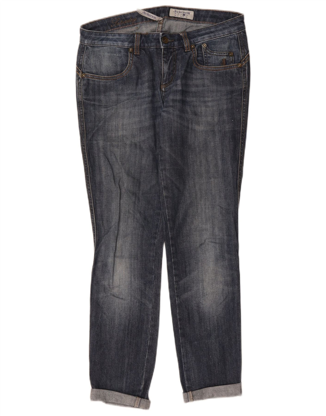 Jeckerson Dame Slim Jeans W28 L27 Blå Bomuld