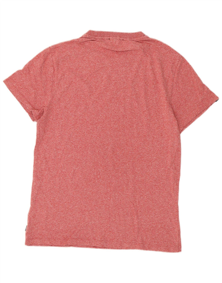 SUPERDRY T-shirt top til mænd, stor rød flækket bomuld
