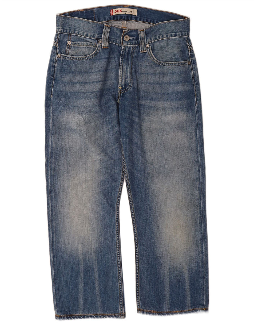 Levi's Womens 506 Straight Jeans med standard pasform W30 L24 Blå
