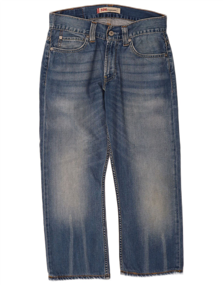 Levi's Womens 506 Straight Jeans med standard pasform W30 L24 Blå