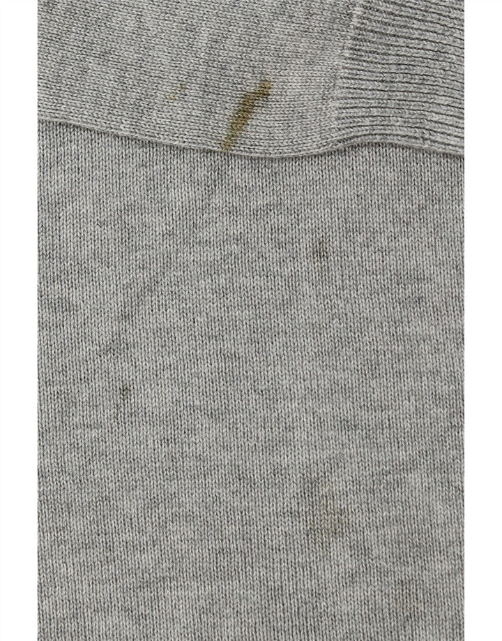 Marks & Spencer Herre Blue Harbor V-hals sweater lille grå bomuld