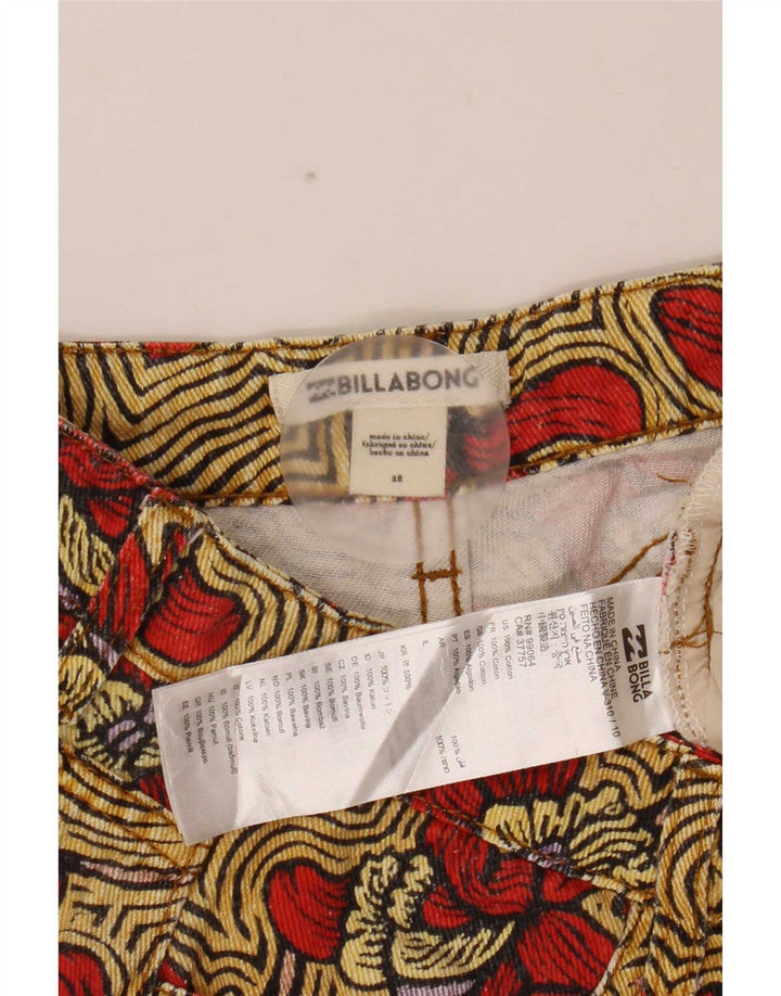 Billabong Womens Casual Shorts W28 Medium Flerfarvet Blomsterbomuld