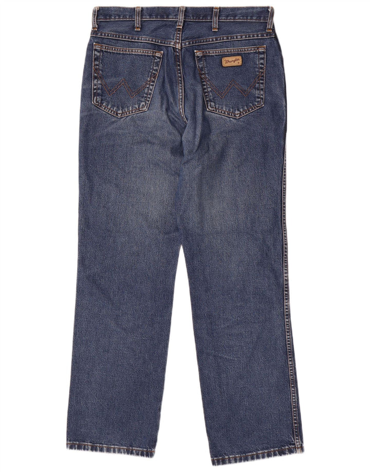 Wrangler Herre Ohio Straight Jeans W34 L32 Blå Bomuld