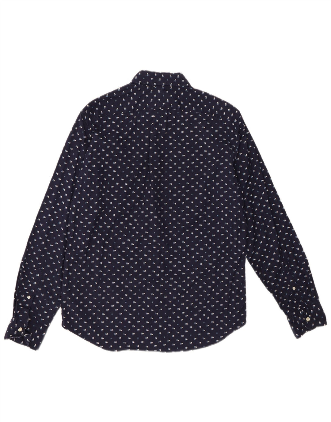J. Crew Herre Slim Shirt Medium Marineblå Blomsterbomuld