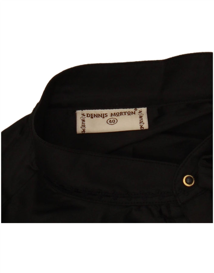 DENNIS MORTON Herre Kurta Pullover Skjorte Størrelse 40 Medium Sort