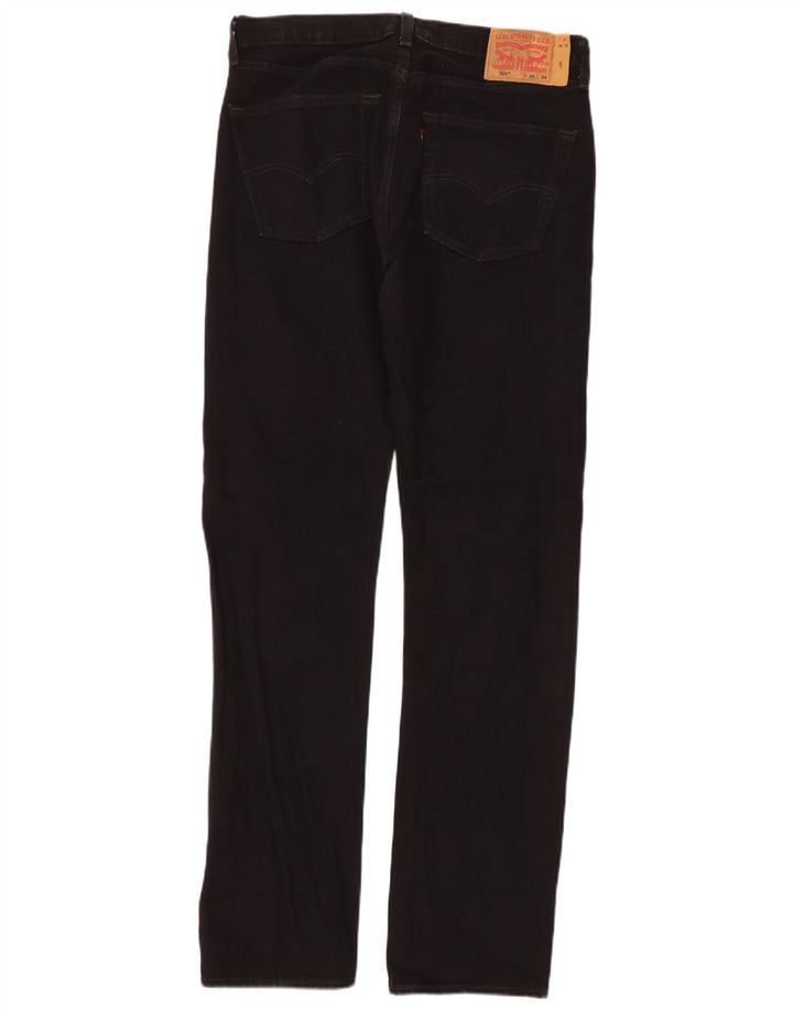 Levi's Herre 501 lige jeans W31 L34 sort bomuld