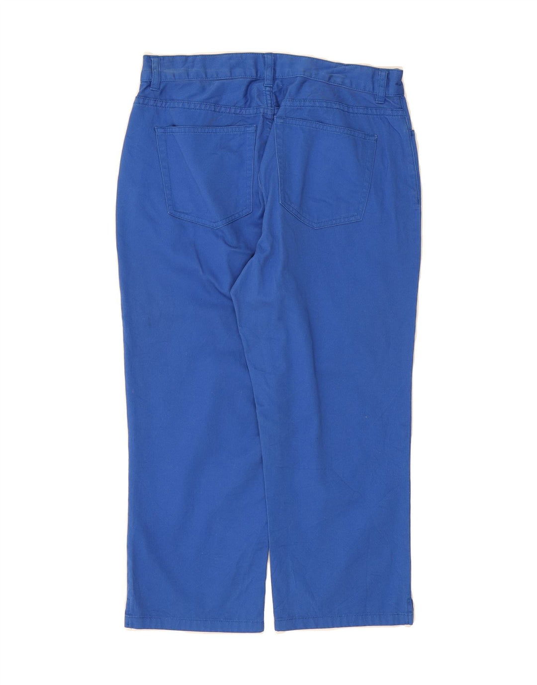 CHAPS Womens Straight Capri Trousers US 4 Small W28 L21 Blue Cotton Vintage Chaps and Second-Hand Chaps from Messina Hembry 
