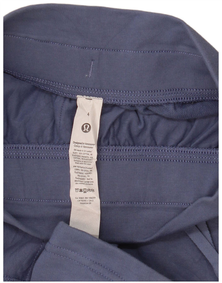 Lululemon Sportshorts til kvinder US 4 Små marineblå bomuld