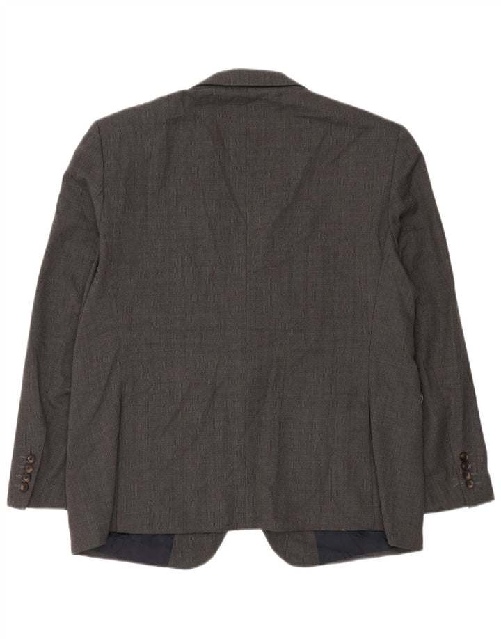 Marks & Spencer Herre Short 2 Button Blazer Jacket UK 44 XL Grå Uld