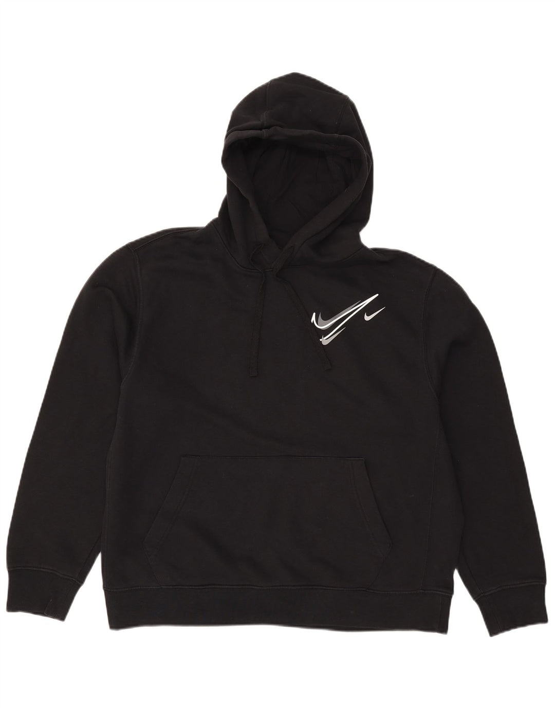 Nike grafisk hættetrøje til mænd, stor sort bomuld