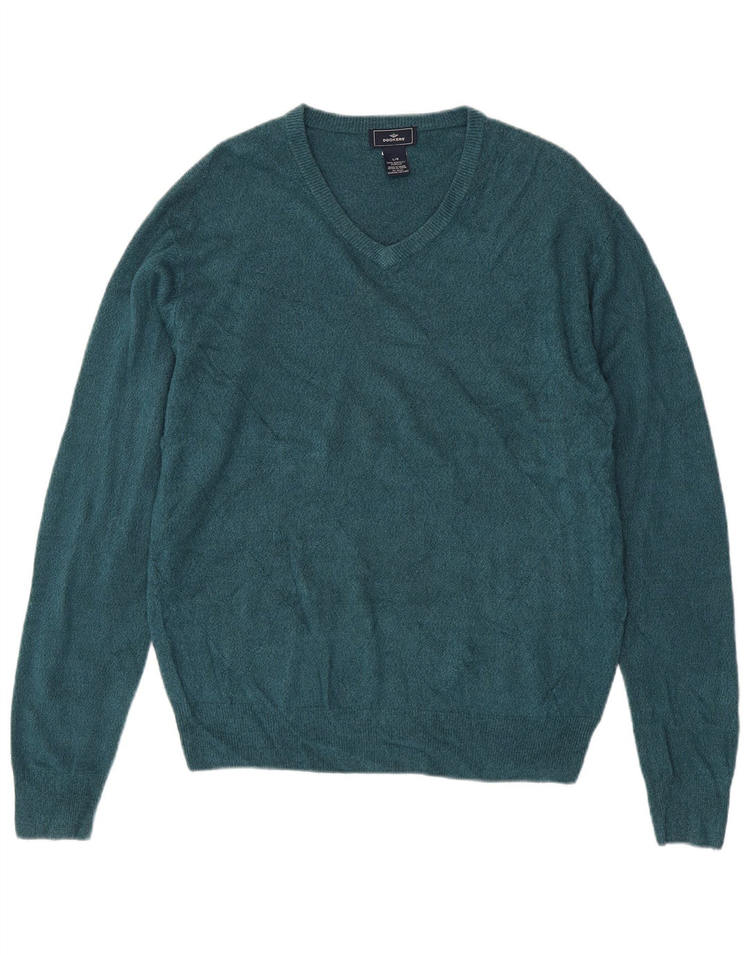 Dockers Herre V-hals sweater Stor Blå Akryl