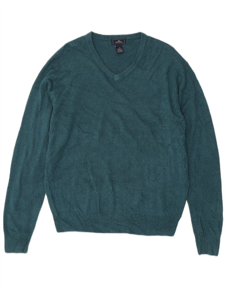 Dockers Herre V-hals sweater Stor Blå Akryl