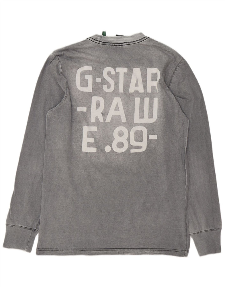 G-Star Herre grafisk top Langærmet lille grå bomuld