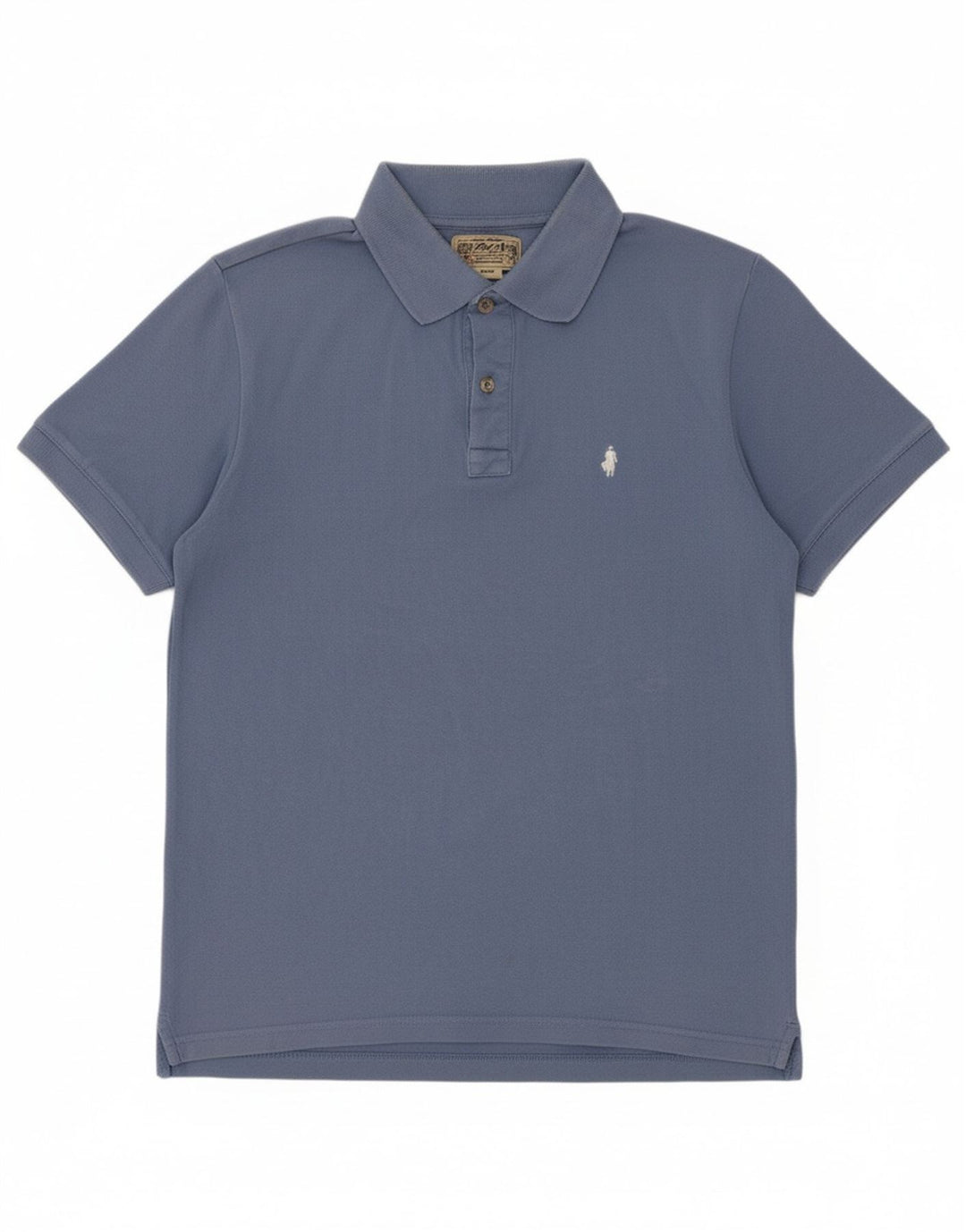 MARLBORO CLASSICS Mens Polo Shirt Medium Blue Cotton Vintage Marlboro Classics and Second-Hand Marlboro Classics from Messina Hembry 
