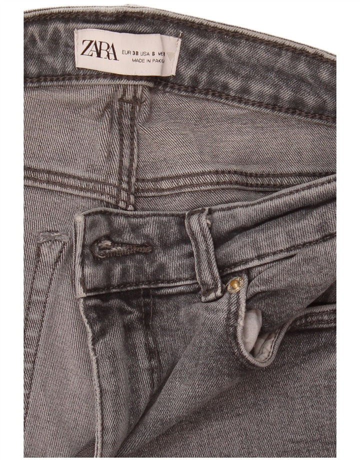 Zara Dame Slim Jeans EU 38 Small W28 L33 Grå