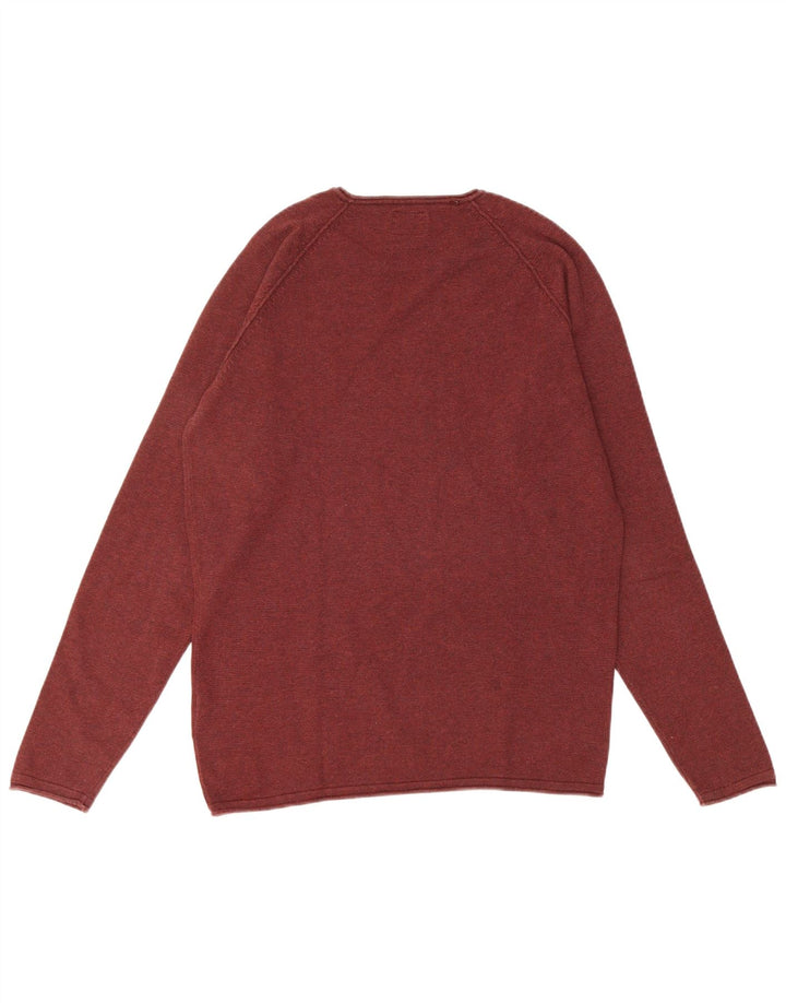 Jack & Jones herre sweater med rund hals, medium Bourgogne bomuld