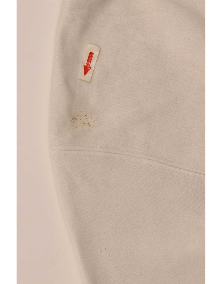 Nike Herre Loose Fit Sweatshirt Jumper XS Hvid Bomuld