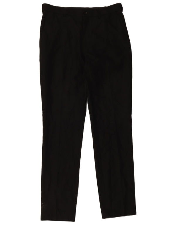 Marks & Spencer Mens Slim Chino Trousers W32 L33 Black Polyester
