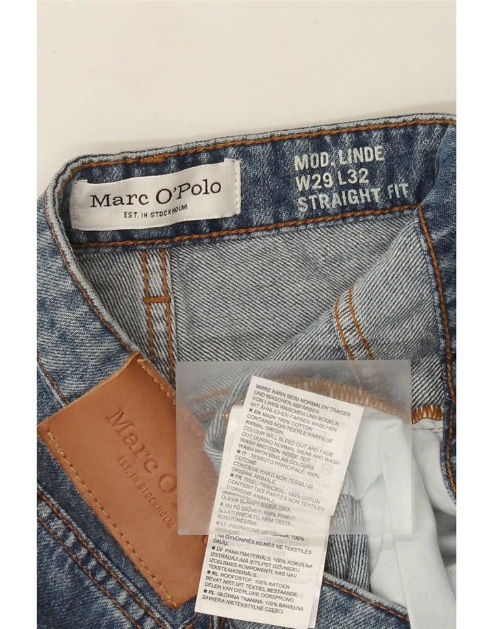 Marc O'Polo lige jeans til kvinder W29 L27 blå bomuld