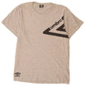 Umbro Herre Grafisk T-Shirt Top 2XL Grå Flecked Bomuld