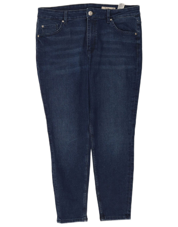 Marks & Spencer Womens The Ivy Skinny Jeans UK 16 Large W34 L25 Blue Cotton