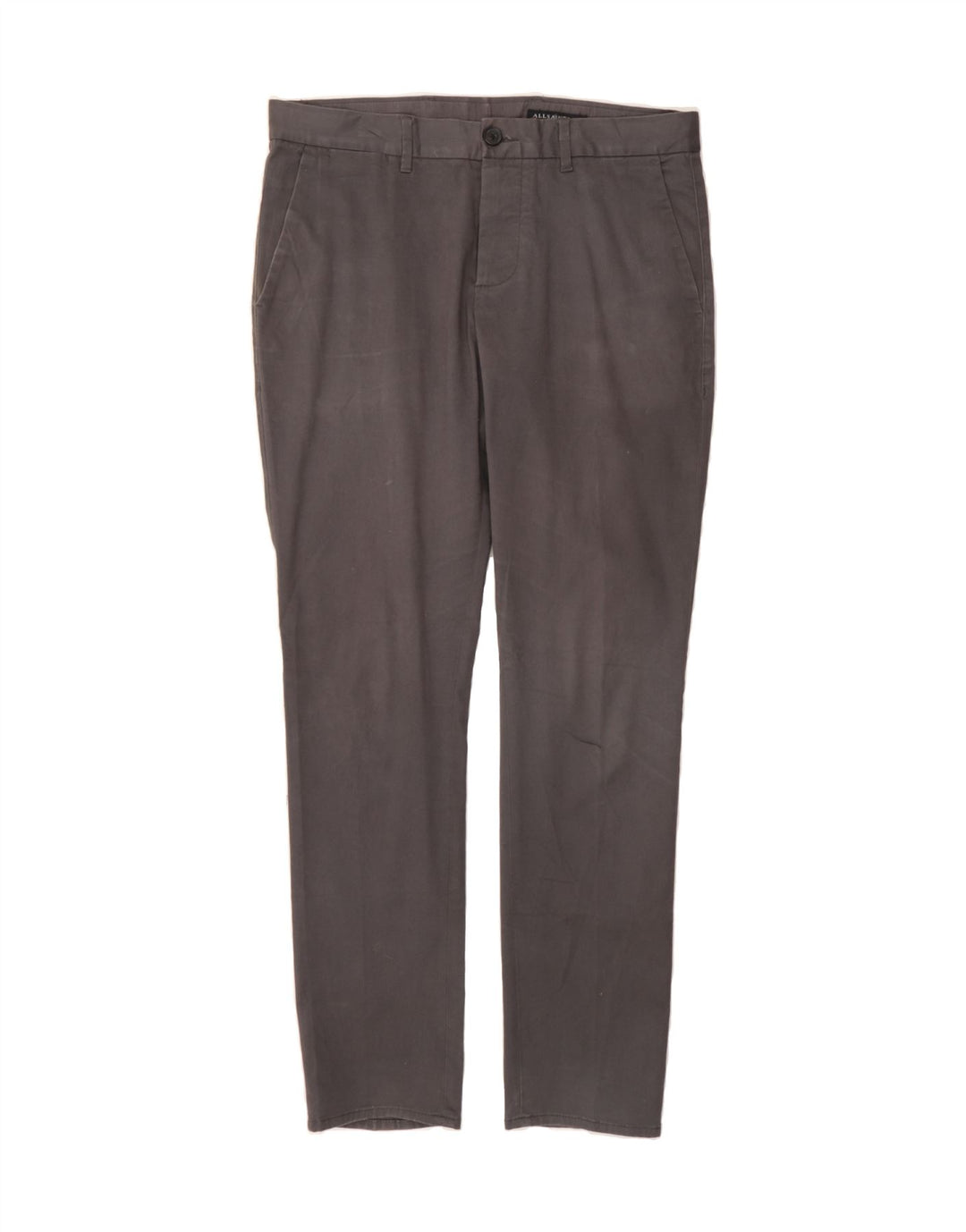 ALL SAINTS Mens Slim Chino Trousers W32 L30 Grey Cotton Vintage All Saints and Second-Hand All Saints from Messina Hembry 