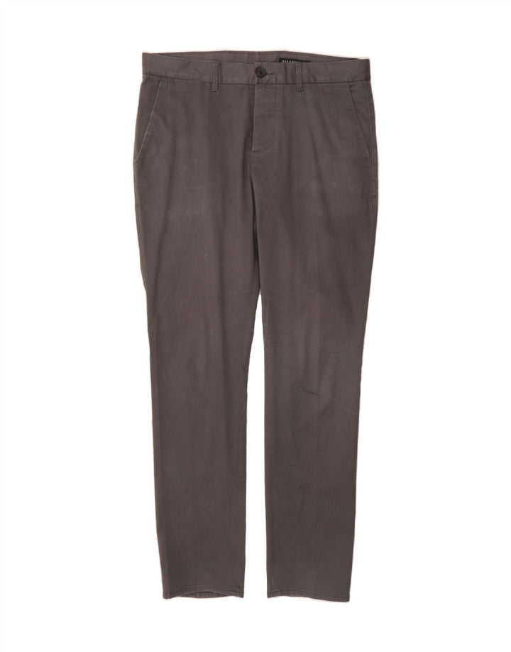 ALL SAINTS Mens Slim Chino Trousers W32 L30 Grey Cotton Vintage All Saints and Second-Hand All Saints from Messina Hembry 
