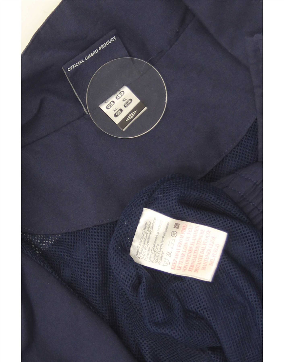 Umbro Herre grafisk træningsdragt Topjakke XL Marineblå Colourblock Polyester